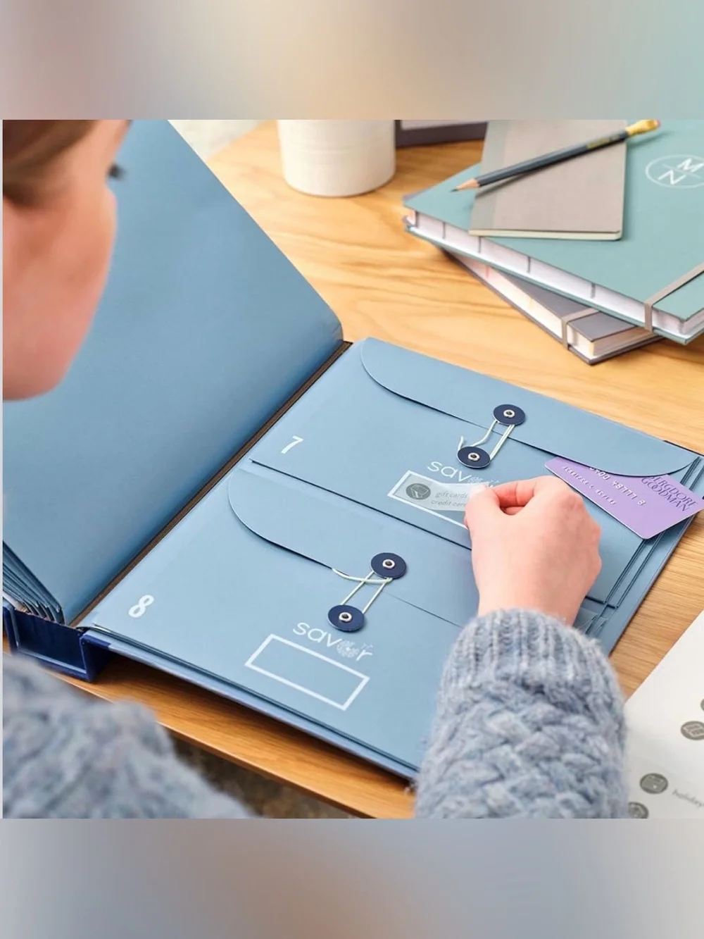 The Folio Important Document Organizer by Savor | Binder with Guided Labels